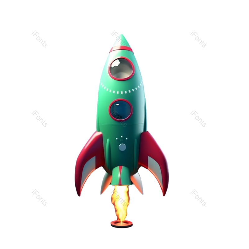 卡通图片,科学元素,天空PNG,火箭免抠素材